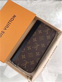 replica M60109 Louis Vuitton LV Zippy Wallet Vertical Monogram Canvas Purse Bag Brown