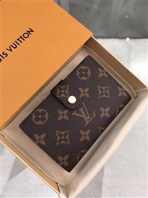 replica Louis Vuitton LV French Wallet Monogram Canvas Purse Bag Brown M61674