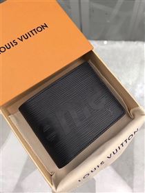 replica Louis Vuitton LV Supreme Multiple Wallet Epi Leather Purse Bag Black M67542