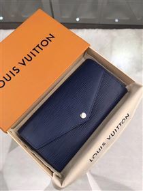 replica Louis Vuitton LV Sarah Wallet Epi Leather Purse Bag Navy M60585