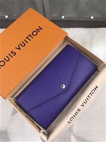 replica Louis Vuitton LV Sarah Wallet Epi Leather Purse Bag Blue M60581