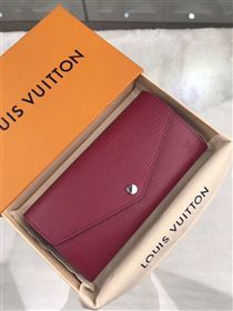 replica Louis Vuitton LV Sarah Wallet Epi Leather Purse Bag Wine M60580