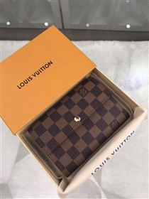 replica Louis Vuitton LV Alexandra Wallet Damier Canvas Purse Bag Coffee N63067