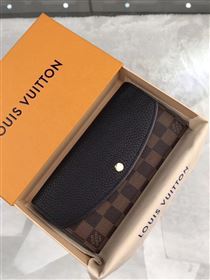 replica N61261 Louis Vuitton LV Normandy Wallet Damier Leather Purse Bag Black