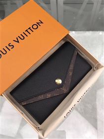 replica M64319 Louis Vuitton LV Double V Wallet Calf Leather Purse Bag Black