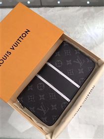 replica M64645 Louis Vuitton LV Zippy Organizer Wallet Monogram Eclipse Purse Bag 