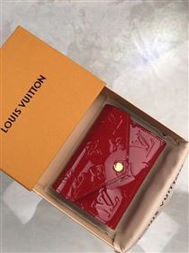 replica M62429 Louis Vuitton LV Victorine Wallet Monogram Vernis Leather Purse Bag Red