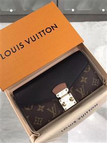 replica M58415 Louis Vuitton LV Pallas Wallet Monogram Canvas Purse Bag Black