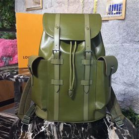 replica LV Louis Vuitton Supreme Christopher PM Backpack Epi Leather Bag M41709 Green