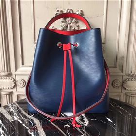 replica LV Louis Vuitton Neonoe Bucket Bag Epi Leather Handbag M54367 Navy