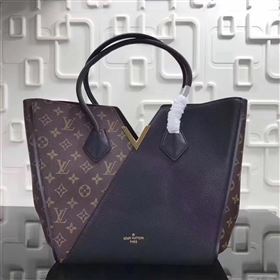 replica Louis Vuitton LV Kimono Handbag Monogram Leather Tote Bag M40460 Black