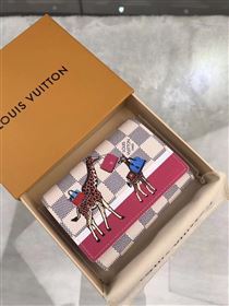 replica N60059 Louis Vuitton LV Victorine Giraffe Wallet Damier Canvas Purse Bag White