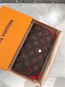 replica M61184 Louis Vuitton LV Sarah Wallet Retiro Monogram Canvas Purse Bag Red