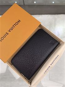 replica M30513 Louis Vuitton LV Zippy Organizer Wallet Taiga Leather Purse Bag Black