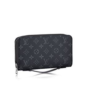 replica M61698 Louis Vuitton LV Zippy XL Wallet Clutch Monogram Canvas Purse Bag Gray