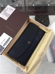 replica M62369 Louis Vuitton LV Emilie Wallet Monogram Leather Purse Bag Black