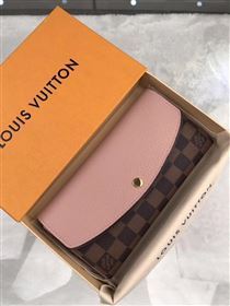 replica N61262 Louis Vuitton LV Normandy Wallet Damier Leather Purse Bag Pink