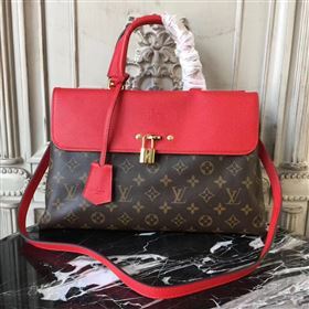 replica Louis Vuitton LV Monogram Venus Handbag Leather Shoulder Bag M41738 Red