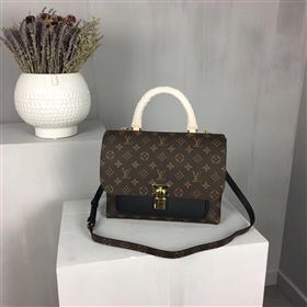 replica Louis Vuitton LV Monogram Marignan Messenger Bag Handbag M44259 Black