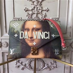 replica Louis Vuitton LV Masters Chain Bag Monogram Da Vinci Messenger Handbag M43376