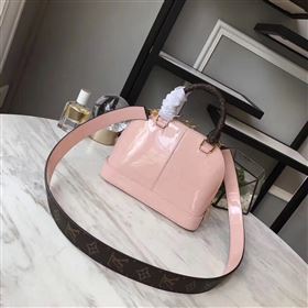 replica Louis Vuitton LV Alma BB Handbag Monogram Real Leather Shoulder Bag M54785 Pink 