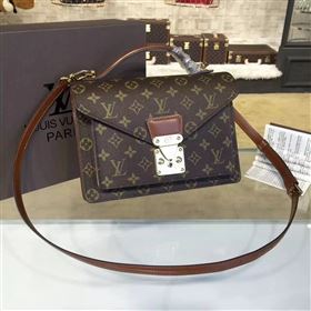 replica Louis Vuitton LV Messenger Box Handbag Monogram Shoulder Bag M51187 Brown