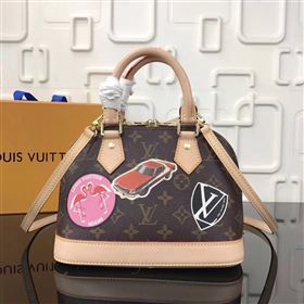 replica Louis Vuitton LV Alma BB Handbag Monogram League Shoulder Bag M43230 Brown