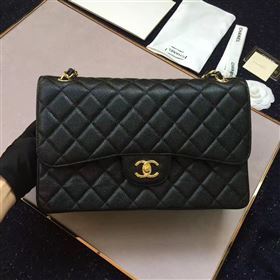 CHANEL Classic flap Caviar 14939