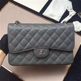 CHANEL Classic flap Caviar 14958