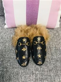 Gucci Princetown Leather Slippers 181068