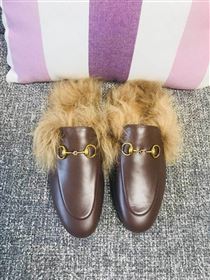 Gucci Princetown Leather Slippers 181056