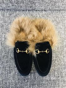 Gucci Princetown Velvet Slippers 181168