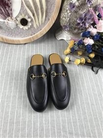 Gucci Princetown Leather Slippers 180732