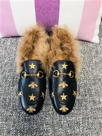 Gucci Princetown Leather Slippers 181070