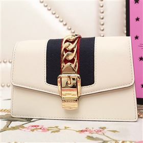 Gucci Sylvie Leather Mini Chain Bag 193819