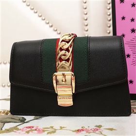 Gucci Sylvie Leather Mini Chain Bag 193817