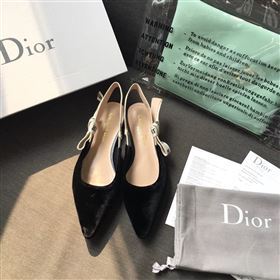 Dior Velvet Slingback Flat 190857