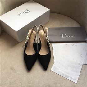 Dior Canvas Slingback With Heel 10cm 190550