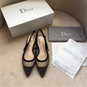 Dior Tulle Slingback Flat 190616