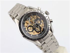 OMEGA Watch OM65 (Skeleton Automatic golden movement)