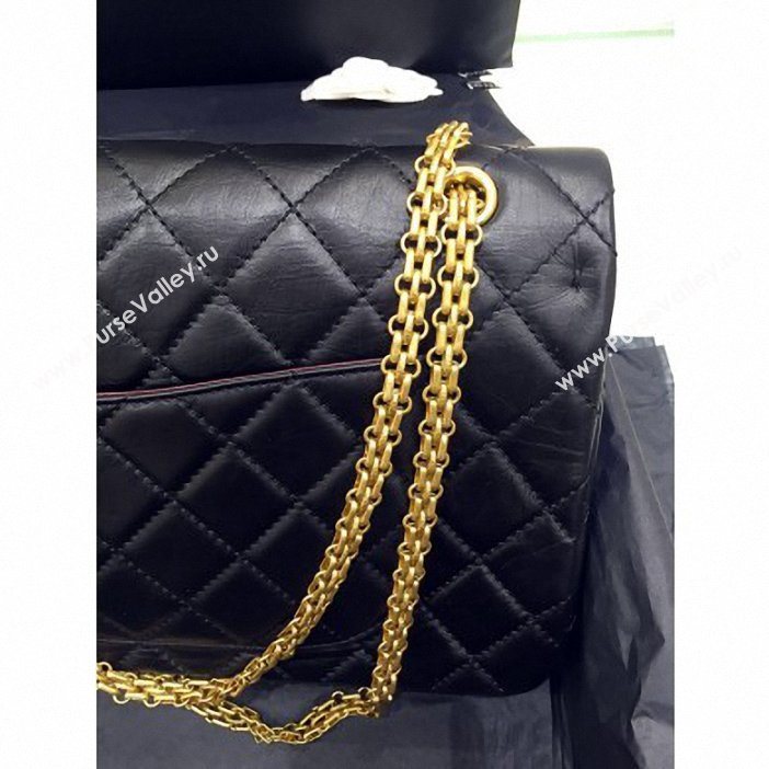 Chanel Original Quality 2.55 Reissue Size 227 Bag Black with gold hardware (SY-8061201)