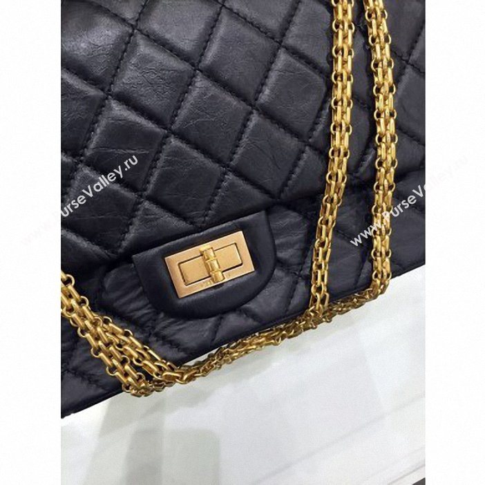 Chanel Original Quality 2.55 Reissue Size 227 Bag Black with gold hardware (SY-8061201)