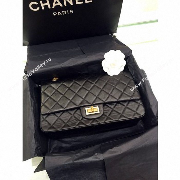 Chanel Original Quality 2.55 Reissue Size 227 Bag Black with gold hardware (SY-8061201)
