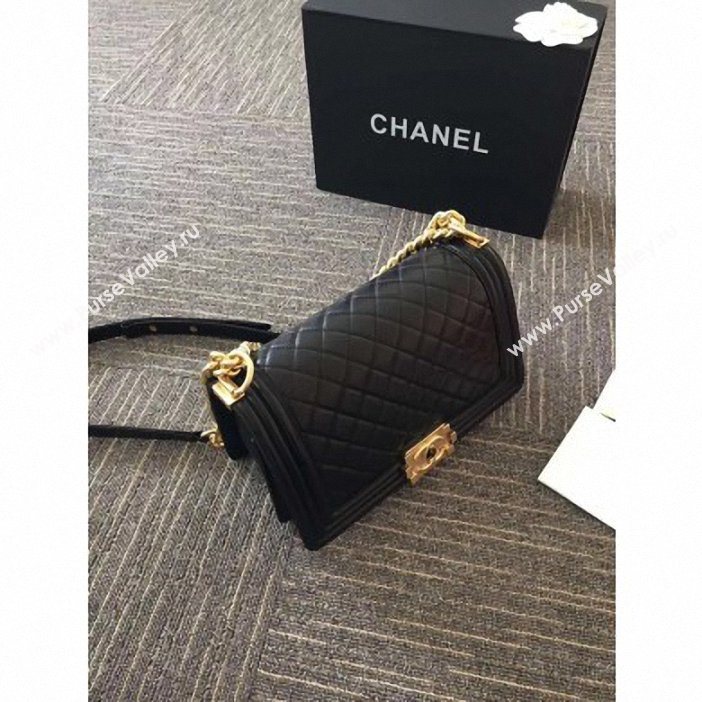 Chanel Original Quality Lambskin Medium Boy Bag With Gold Hardware  (SY-8070301)