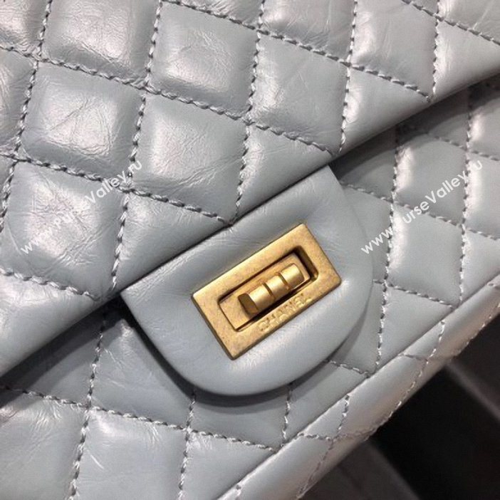 Chanel Original Quality 2.55 Reissue Size 227 Bag azure with gold hardware (shunyang-45)