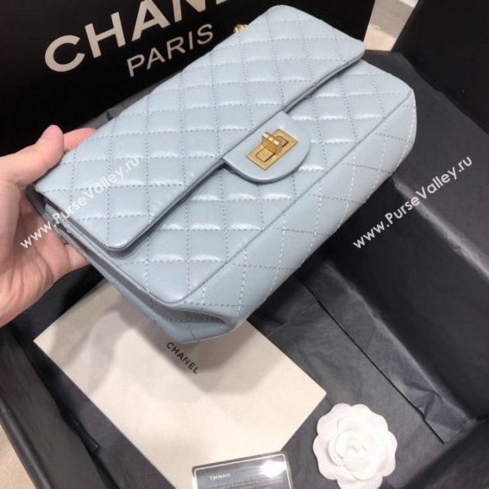 Chanel Original Quality 2.55 Reissue Size 227 Bag azure with gold hardware (shunyang-45)