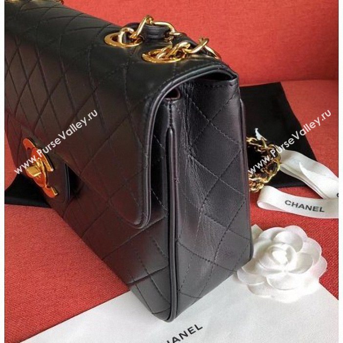 chanel vintage classic flap bag black (kana-069)