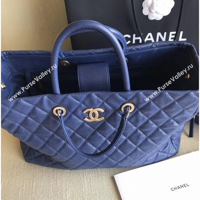 chanel spring 2019 calfskin tote blue (shunyang-55)