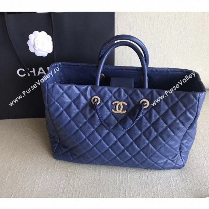 chanel spring 2019 calfskin tote blue (shunyang-55)