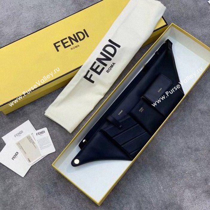 Fendi Pockets Leather Square-shaped Belt Bag Black 2019 (chaoliu-9053135)